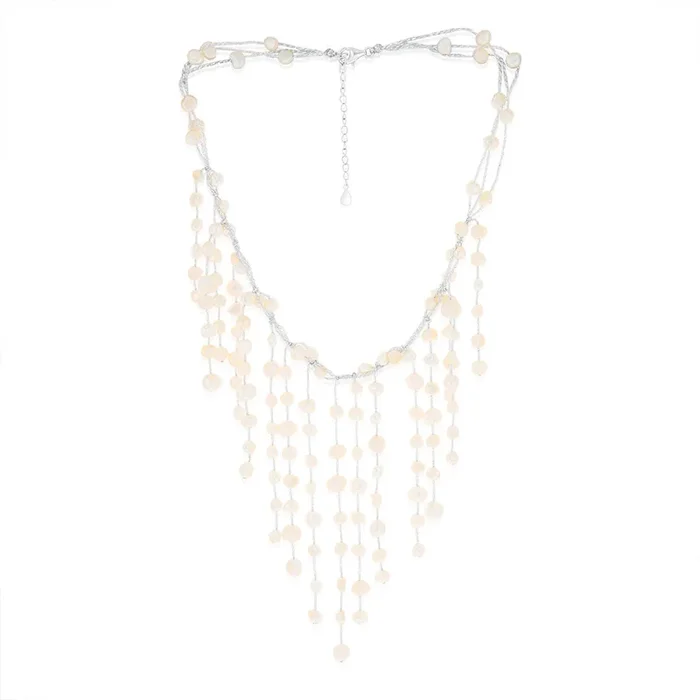Natural Freshwater Baroque Pearl Necklace 40cm + 5cm Extender in Sterling Silver
