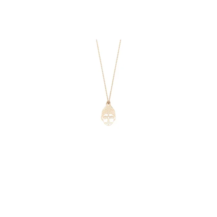 Necklace Ginette NY Mini Buddha rose gold, minimalist jewelry – Lepage