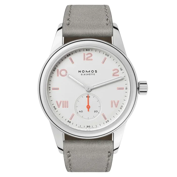 Nomos Club Campus mechanical watch with sapphire grey leather back 709 – Lepage