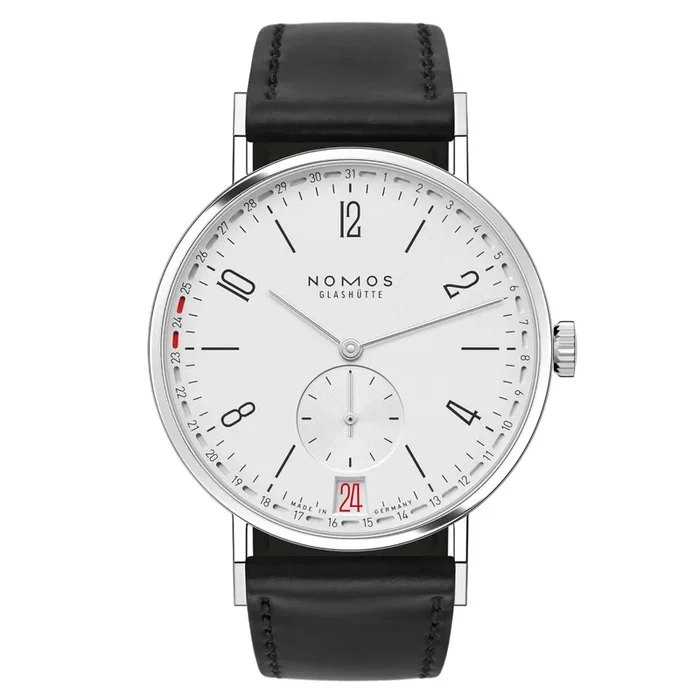 Nomos Tangente 2date silver dial reference 135 – Lepage
