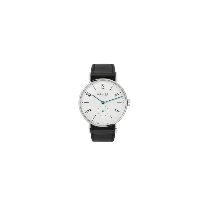 Nomos Tangente 38 watch with sapphire back black leather 164 – Lepage