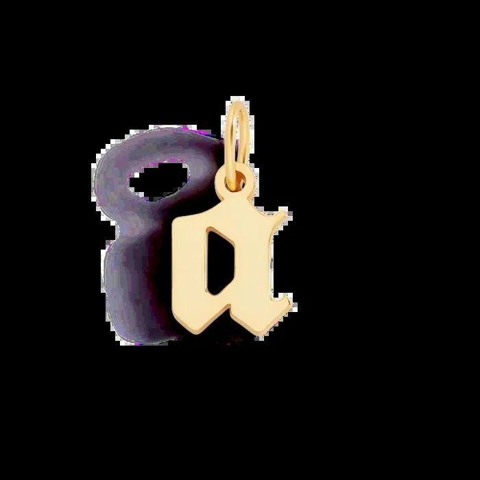 Old English Letter Charm