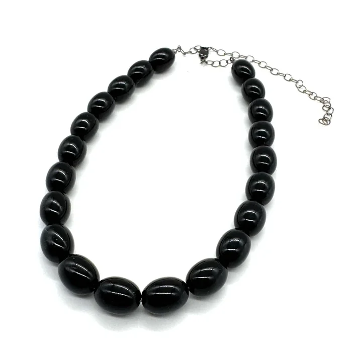 Onyx Ovals Marco Necklace