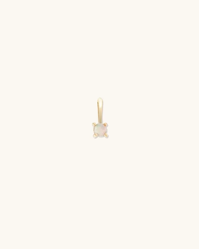 Opal Birthstone Charm