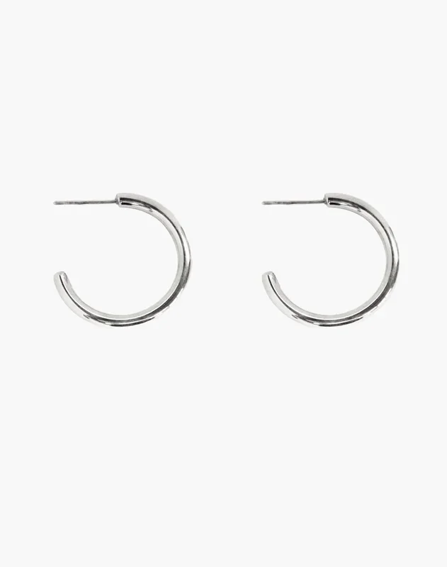 Orecchini a cerchio infiniti argento 30mm