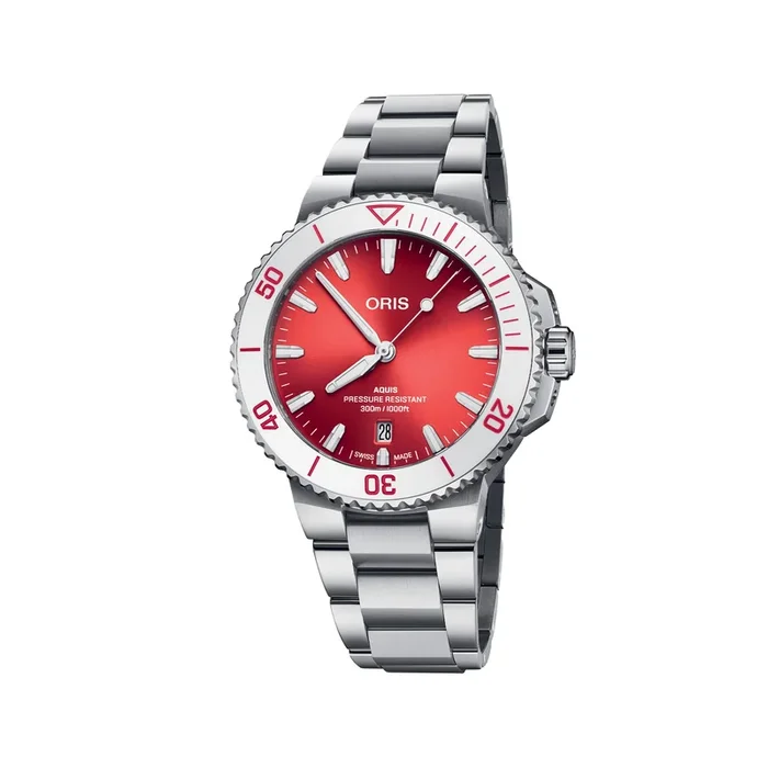 Oris Aquis Date “Taste of Summer” red dial – Lepage