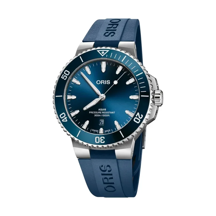 Oris Plongée Aquis Date Caliber 733 watch automatic blue rubber strap 43,5 mm 01 733 7789 4135-07 4 23 35FC – Lepage