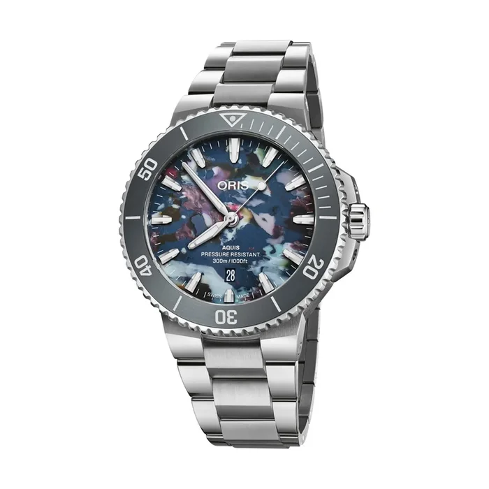 Oris Plongée Aquis Date Upcycle Caliber 733 watch automatic steel bracelet 43,5 mm 01 733 7789 4150-07 8 23 04PEB – Lepage