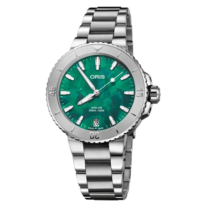 Oris x Bracenet Aquis Date 01 733 7770 4137-07 8 18 05P – Lepage