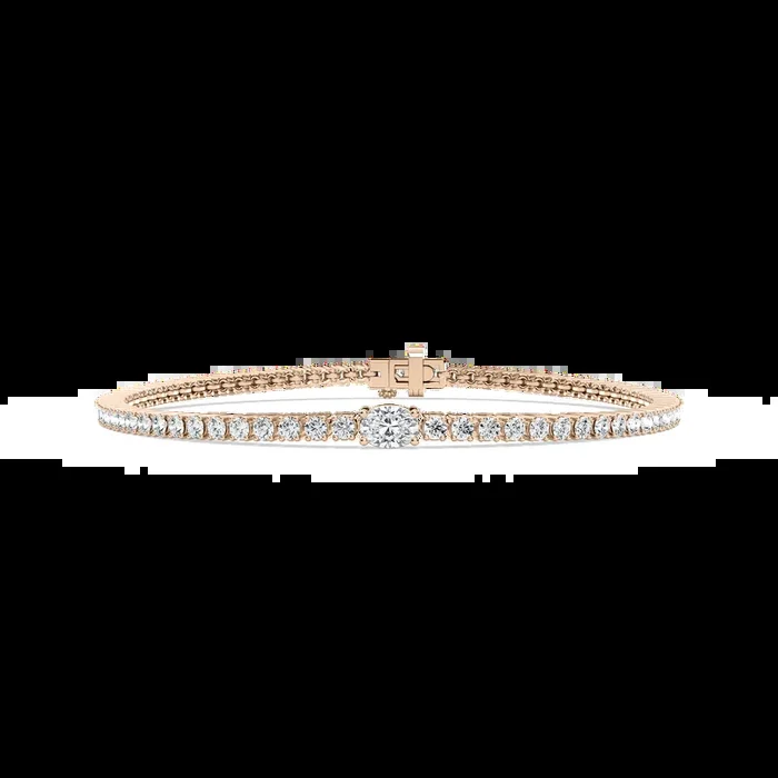 Oval Solitaire Tennis Bracelet