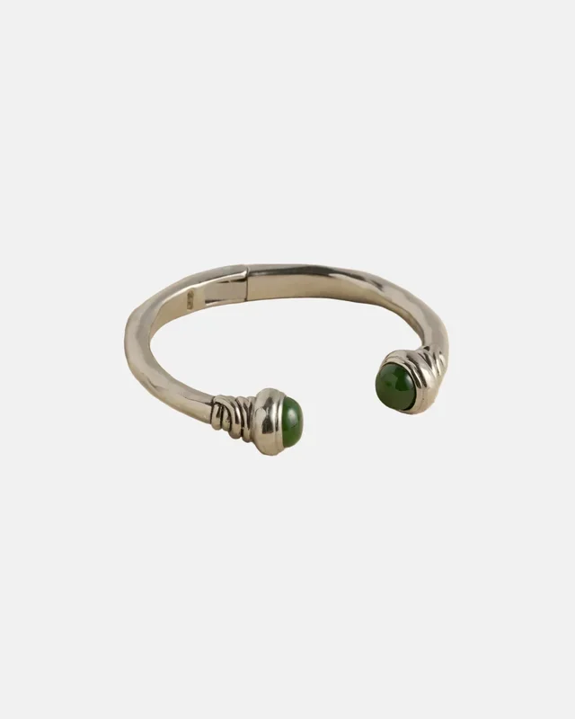 Paloma Cuff, Green Jade