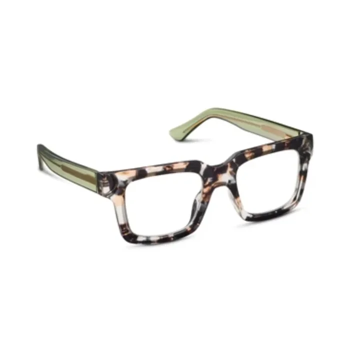 Peepers by PeeperSpecs Spotlight – Sand Quartz/Green Reading Glasses