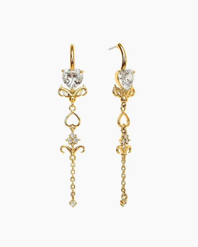 Pendientes de gotas doradas