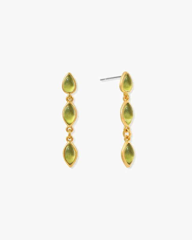 Pendientes de oliva en marquis