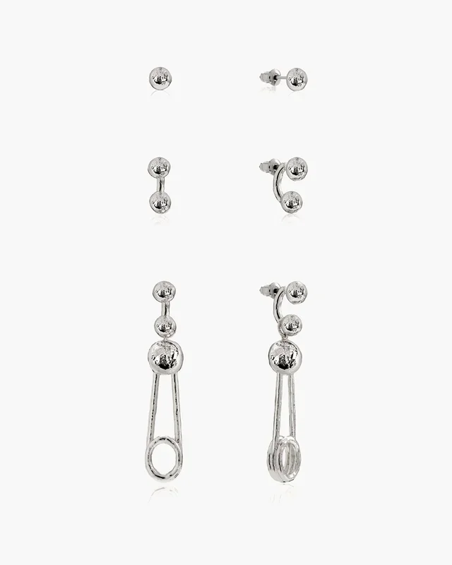Pendientes Trea en plata