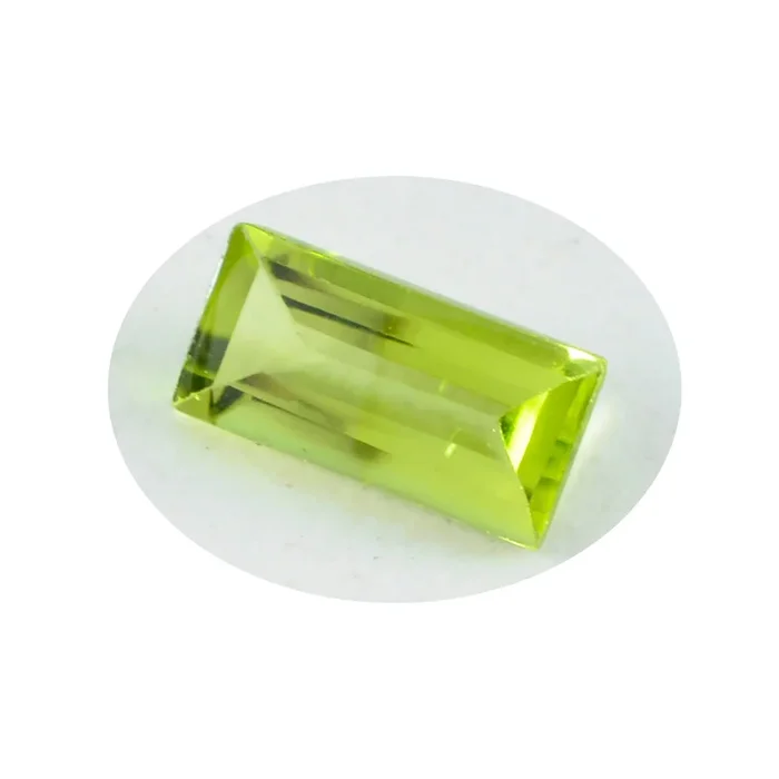 Peridot 10PC Tiny 2×4 MM Baguette Faceted Green Brilliant Semi Precious Loose Gems