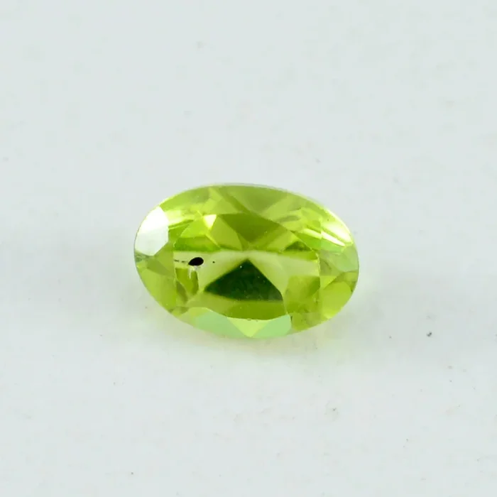 Peridot 1PC Large 9×11 MM Oval Faceted Green Luster Semi Precious Loose Gemstones