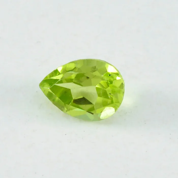 Peridot 1PC Small 6×9 MM Pear Faceted Green Genuine Semi Precious Loose Gems