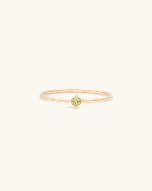 Peridot Birthstone Ring