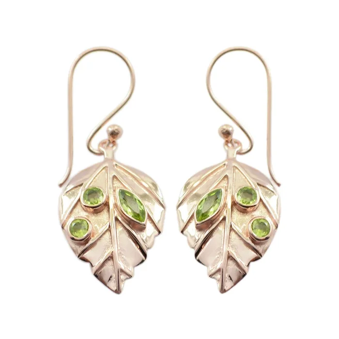 Peridot Spanish Katarina multiple Dangle Green 925 Silver Earring