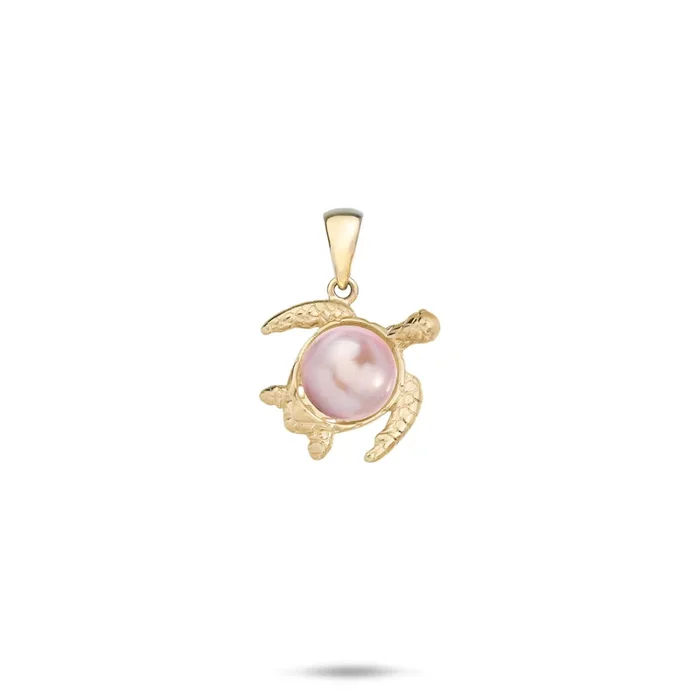 Pick A Pearl Honu Pendant in Gold – 12mm