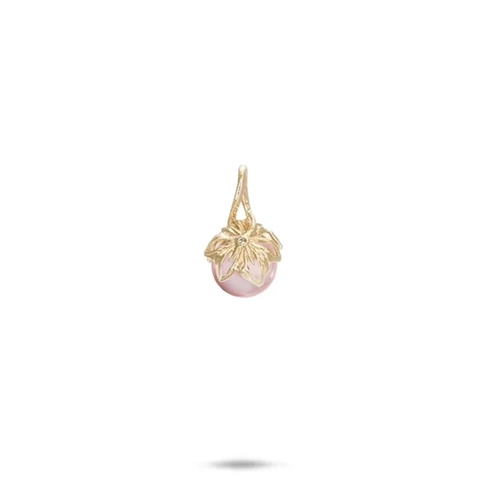 Pick A Pearl Naupaka Pendant in Gold with Diamond – 13mm
