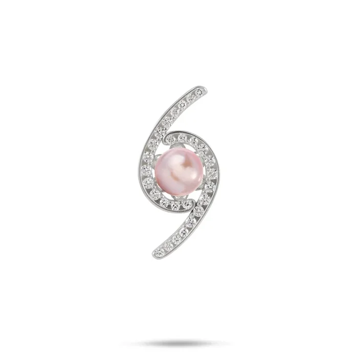 Pick A Pearl Pendant in Sterling Silver with Cubic Zirconia
