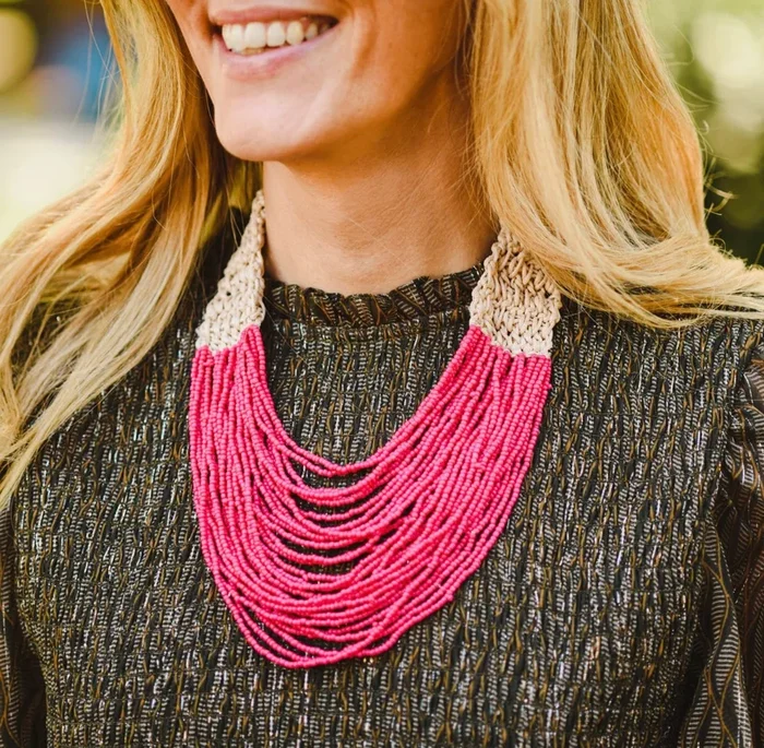 Pink Palm Beach Necklace