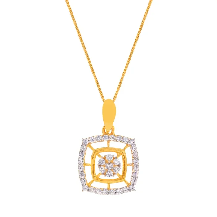 Precious Pendant With CZ in 22K Gold