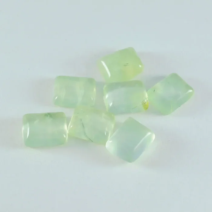 Prehnite 10PC Tiny 3×5 MM Emerald Cabochon Green Fiery semi Precious Gems
