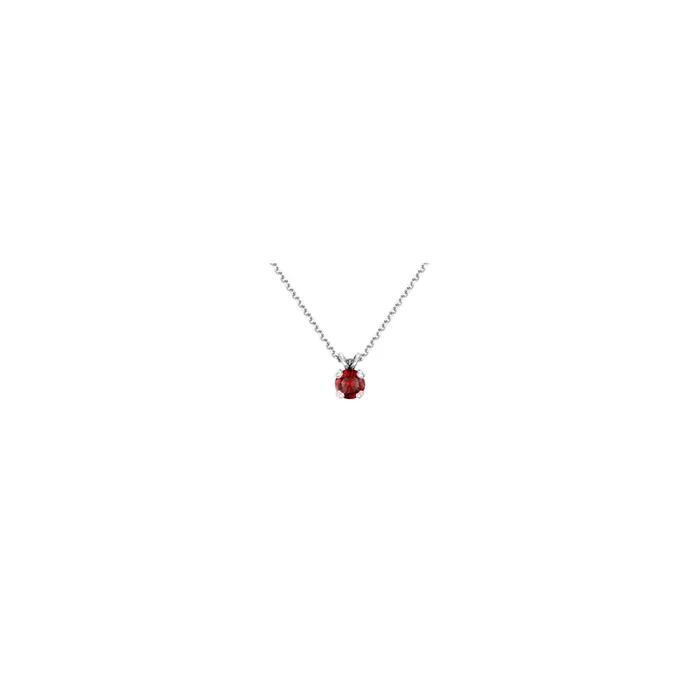 Présage necklace in white gold and ruby | LEPAGE