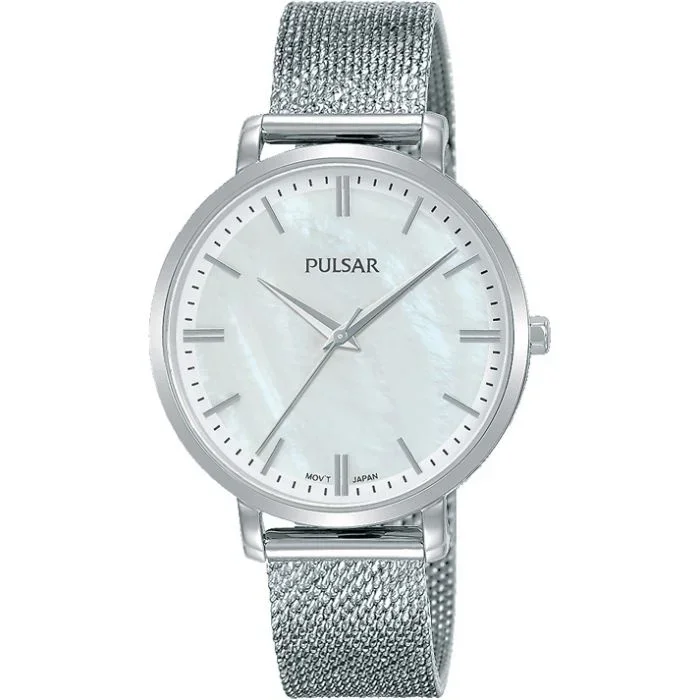 Pulsar PH8459X Silver Stainless Steel Mesh Womens Watch