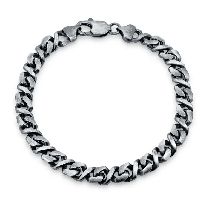 Pulsera de 7 mm con dólar cubano chapado en metal de ley 925 – BSB0003