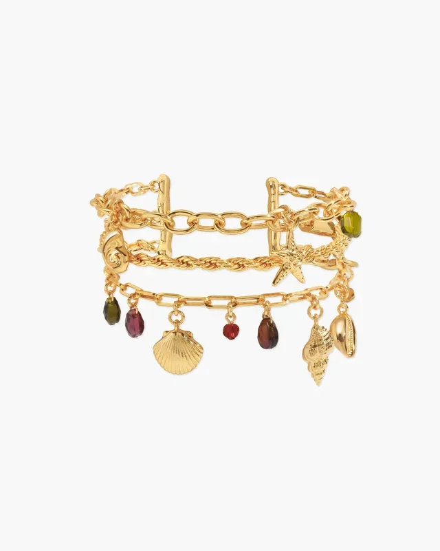 Pulsera de encanto de bailarina de coral