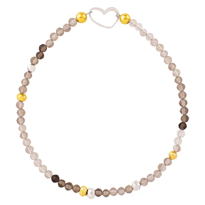 Pyrite’s Booty Bracelet in Shaded Onyx & Heart Ring