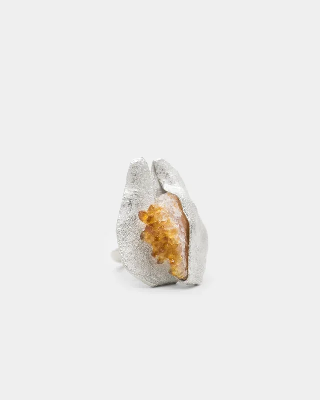 Quartz Silver Ring