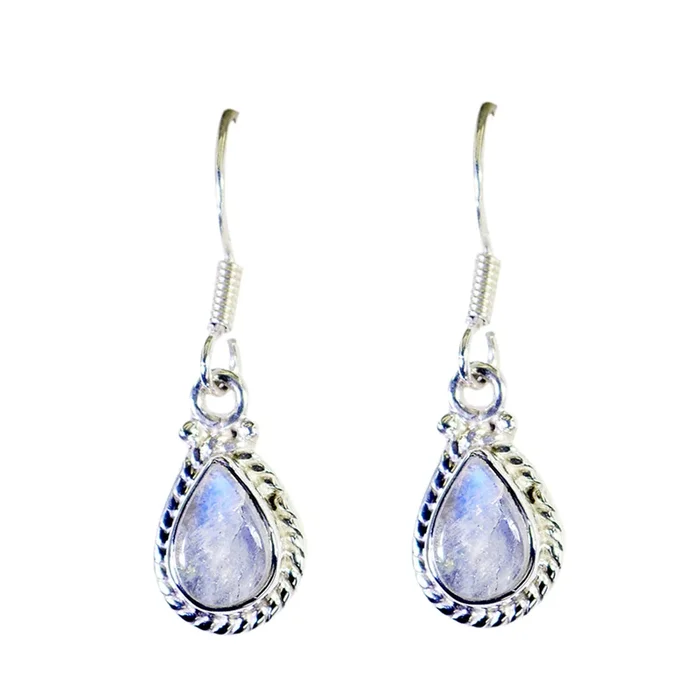 Rainbow Moonstone Korean Andrea multiple Dangle White 925 Sterling Silver Earring