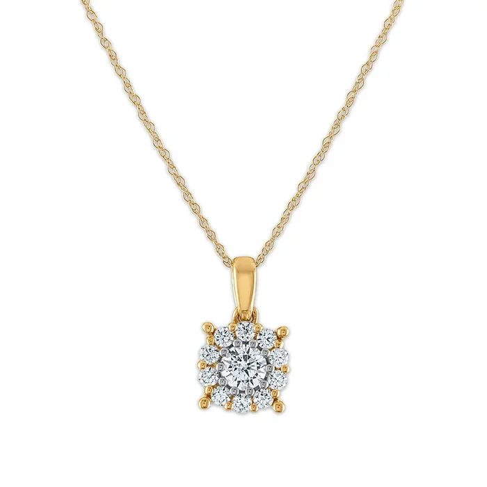 Red Hot Deal 1/2 CTW Lab Grown Diamond Pendant in 10KT Gold