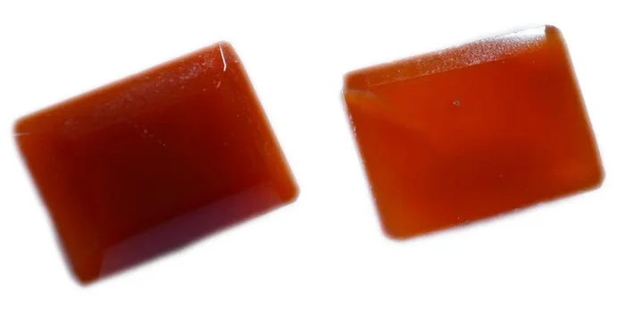 Red Onyx 10PC Tiny 4×6 MM Emerald Faceted Red Fiery Semi Precious Gems