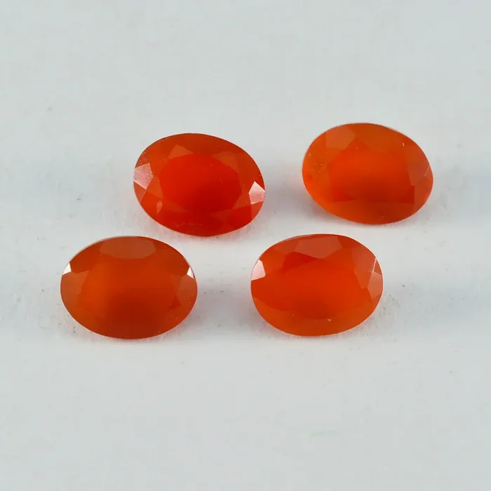 Red Onyx 1PC Large 9×11 MM Oval Faceted Red High-Quality Semi Precious Loose Gemstones