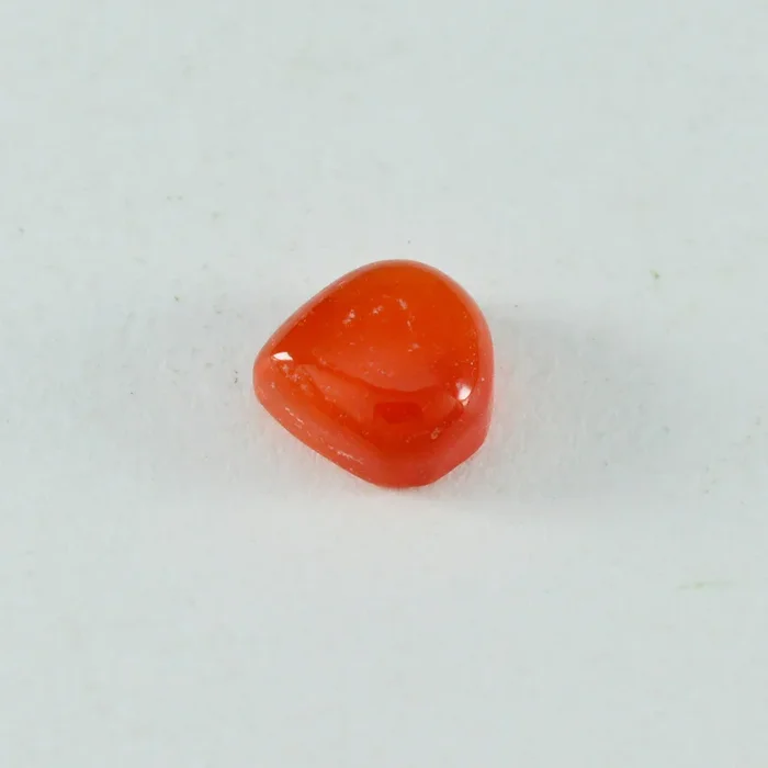 Red Onyx 1PC Small 7×7 MM Heart Cabochon Red Sparkling semi Precious Semi Precious Gemstone