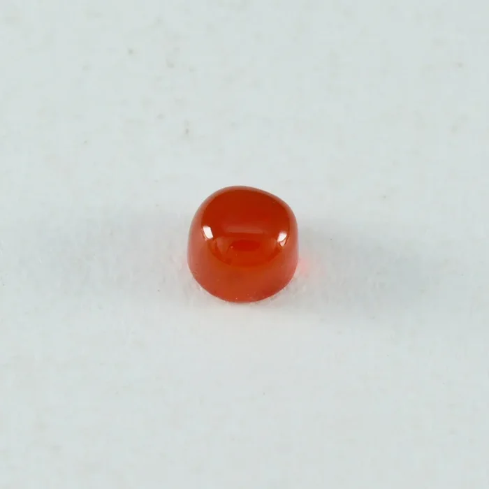 Red Onyx 1PC Small 8×8 MM Round Cabochon Red Sparkling semi Precious Semi Precious Gemstone