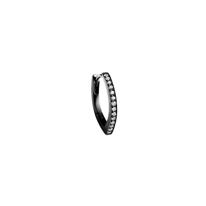 Repossi Antifer 1 row earring paved in black gold and diamonds | Lepage