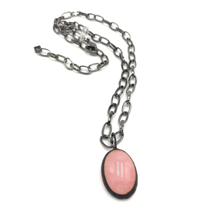 Rose ‘Gemz’ & Paperclip Layering Necklace