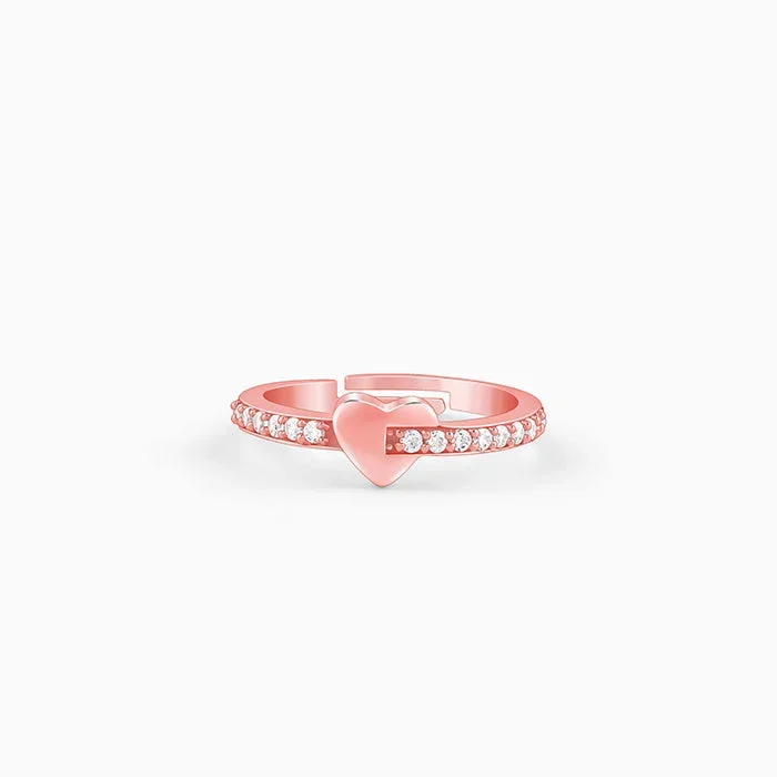 Rose Gold Cupid Romance Ring