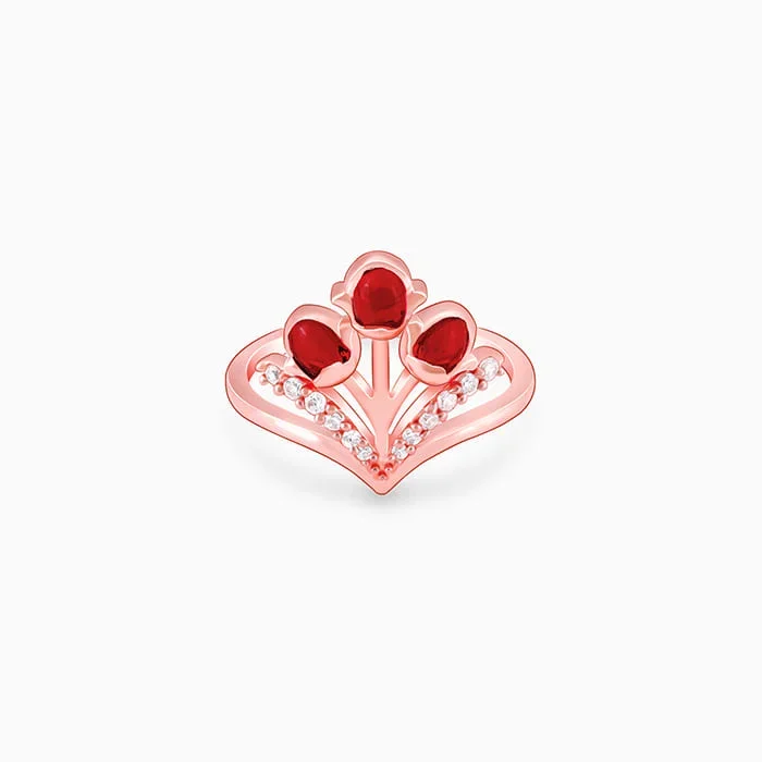 Rose Gold Fountain of Love Ring