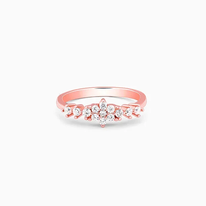 Rose Gold Oleander Floral Ring