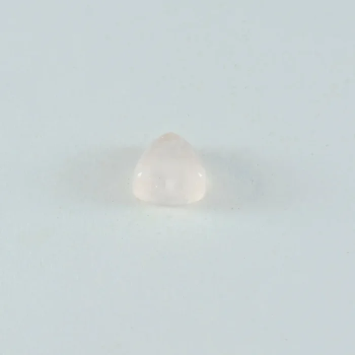 Rose Quartz 1PC Large 10×10 MM Triangle Cabochon Pink Fiery semi Precious Loose Gemstone