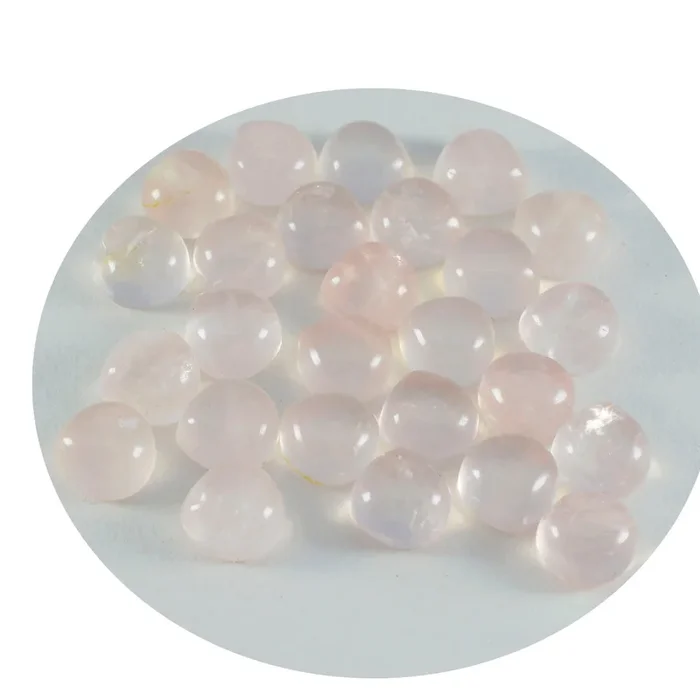 Rose Quartz 1PC Large 11×11 MM Heart Cabochon Pink Natural semi Precious Loose Gemstone