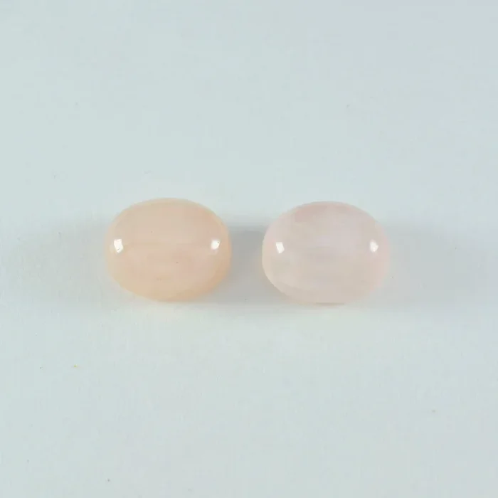 Rose Quartz 1PC Medium 8×10 MM Oval Cabochon Pink Fine semi Precious Semi Precious Gemstone